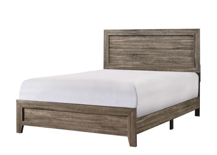 Millie Brown Full Panel Bed - Gate FurnitureFull Bed