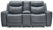 Mindanao Power Reclining Loveseat with Console - Gate FurniturePower Reclining Loveseat