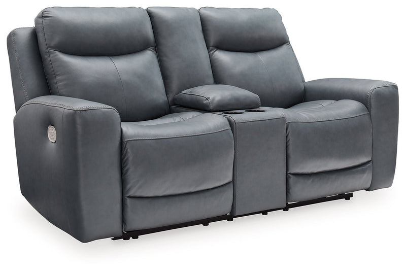 Mindanao Power Reclining Loveseat with Console - Gate FurniturePower Reclining Loveseat