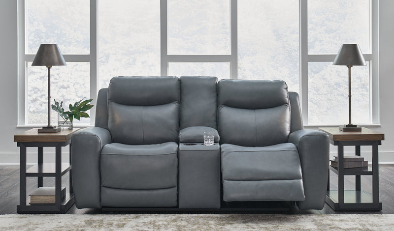 Mindanao Power Reclining Loveseat with Console - Gate FurniturePower Reclining Loveseat