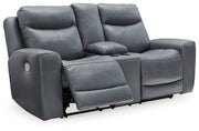 Mindanao Power Reclining Loveseat with Console - Gate FurniturePower Reclining Loveseat
