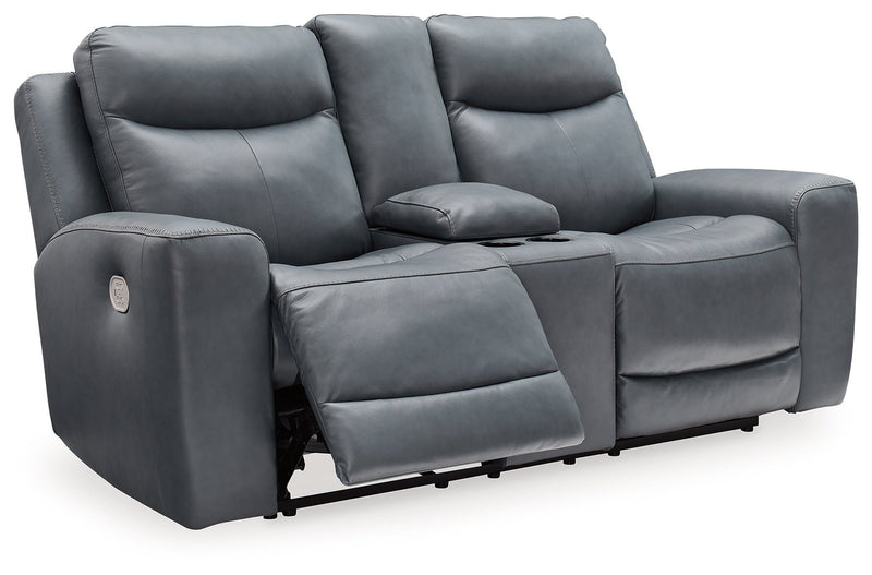 Mindanao Power Reclining Loveseat with Console - Gate FurniturePower Reclining Loveseat