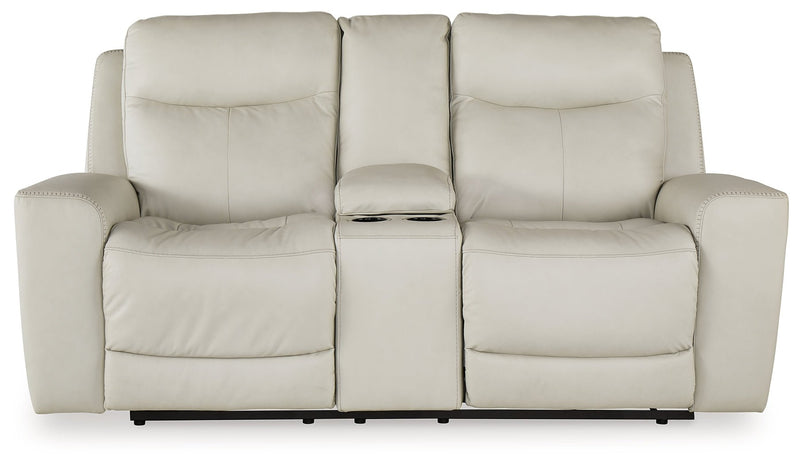 Mindanao Power Reclining Loveseat with Console - Gate FurniturePower Reclining Loveseat