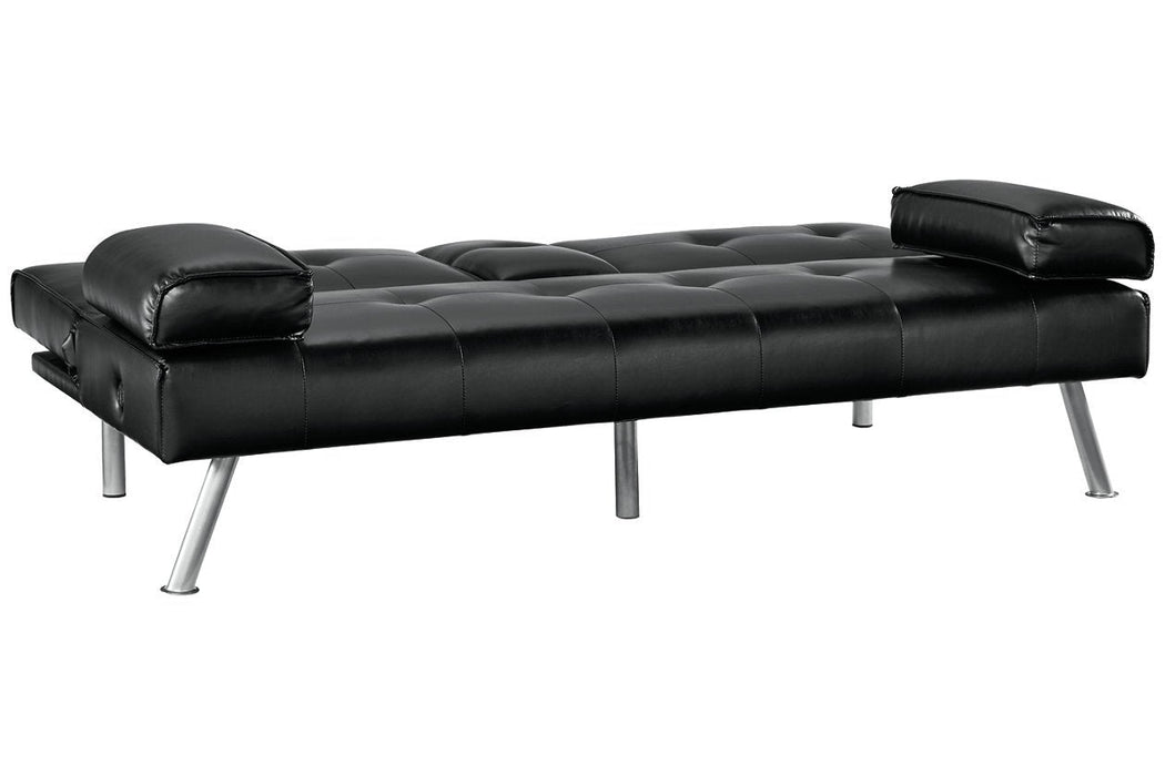 Mirclay Ebony Flip Flop Sofa — Gate Furniture