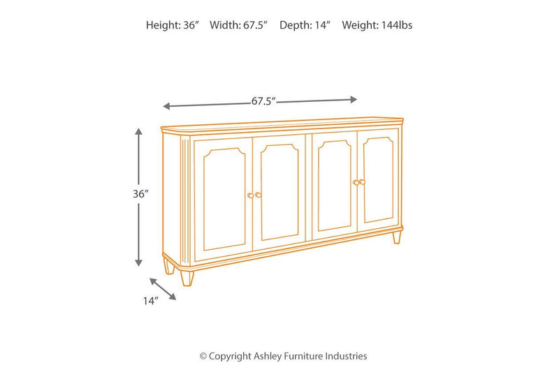 Mirimyn Antique White Accent Cabinet - Gate FurnitureCabinet