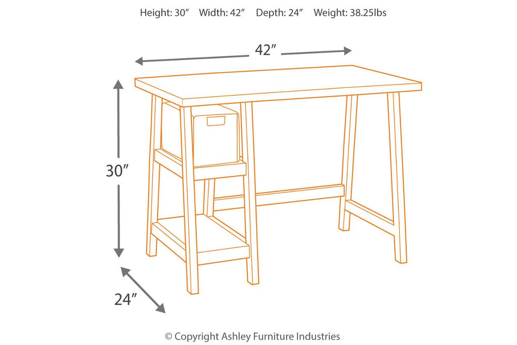Mirimyn Black 42" Home Office Desk - H505-610 - Gate Furniture