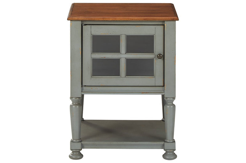 Mirimyn Gray/Brown Accent Cabinet - Gate FurnitureCabinet