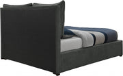 Misha Fabric Full Bed (3 Boxes) Black - MishaBlack-F