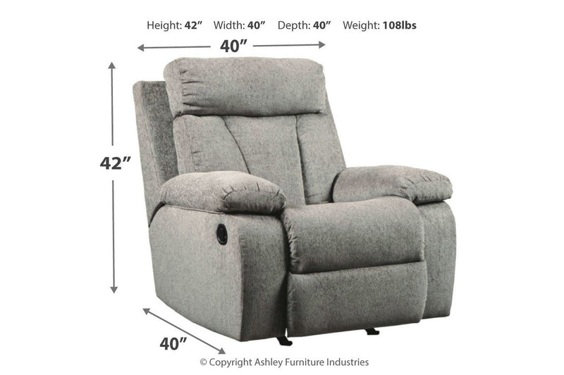 Mitchiner Fog Recliner - Gate FurnitureRecliner