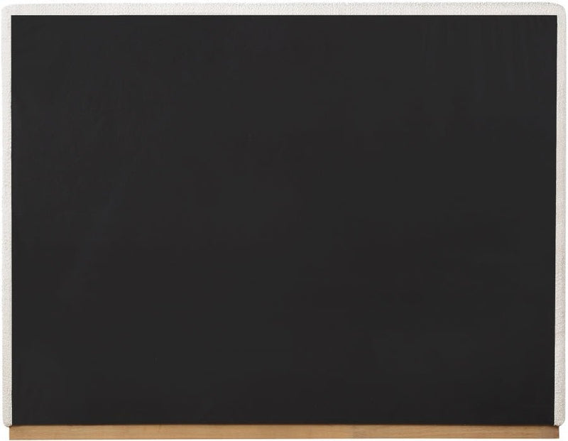 Monaco Boucle Fabric King Bed Cream - Gate FurnitureKing Bed