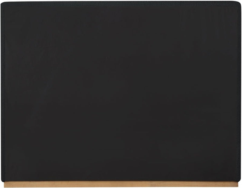 Monaco Boucle Fabric Queen Bed Black - Gate FurnitureQueen Bed