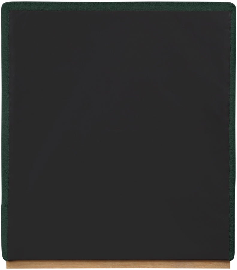 Monaco Boucle Fabric Twin Bed Green - Gate FurnitureTwin Bed