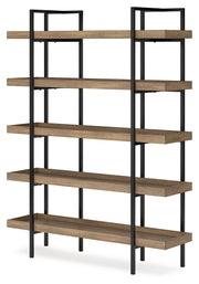 Montia Light Brown 76" Bookcase - H632-70