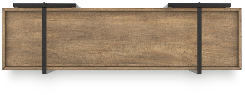 Montia Light Brown 76" Bookcase - H632-70