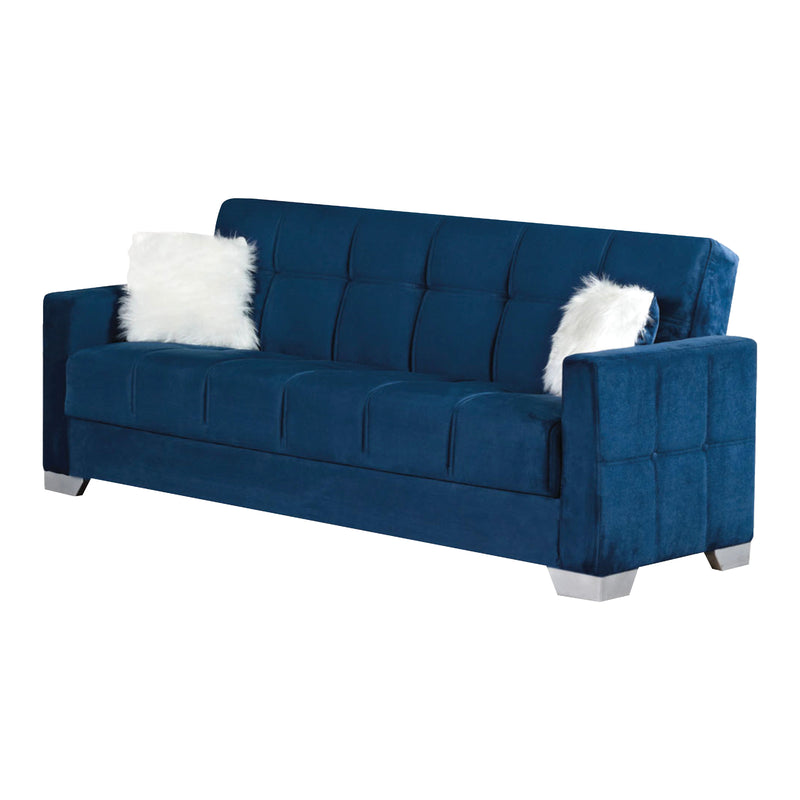 Montreal 90 in. Convertible Sleeper Sofa in Navy Blue with Storage - Gate FurnitureSleeper Sofa