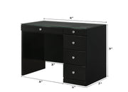 Morgan Black Makeup Vanity Set with Lighted Mirror - Gate FurnitureVanity Set