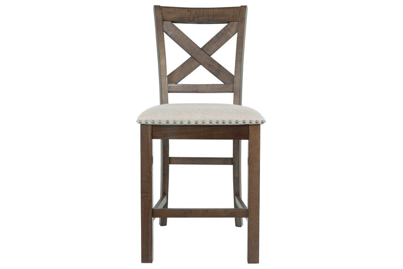 Moriville Beige Counter Height Bar Stool (Set of 2) - Gate FurnitureBarstool