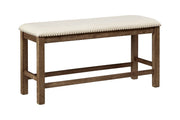 Moriville Beige Counter Height Dining Bench - Gate FurnitureAccent Bench