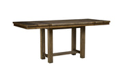 Moriville Grayish Brown Counter Height Dining Extension Table - Gate FurnitureCounter Height Table