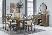 Moriville Grayish Brown Dining Room Set - Gate FurnitureDining Room Set