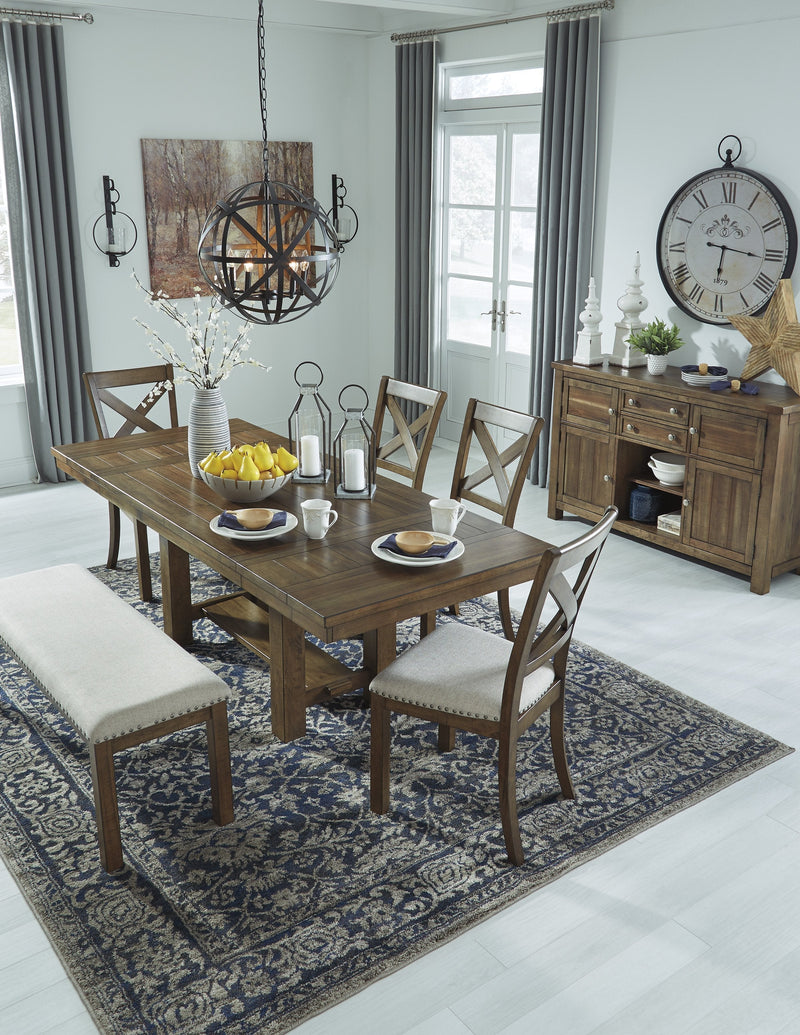 Moriville Grayish Brown Dining Room Set - Gate FurnitureDining Room Set