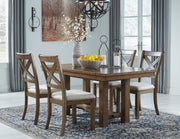 Moriville Grayish Brown Extendable Dining Set - Gate FurnitureDining Room Set