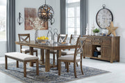 Moriville Grayish Brown Extendable Dining Set - Gate FurnitureDining Room Set