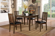 Mosely Brown Cherry 5 - Piece Dining Set - Gate FurnitureDining Room Set