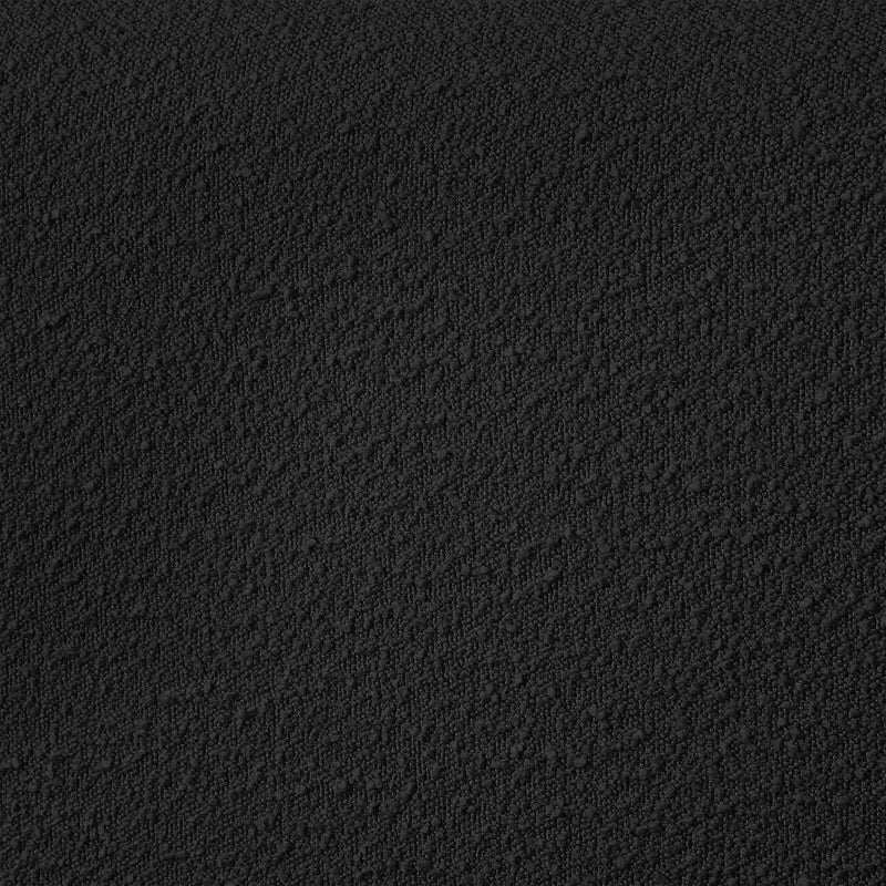 Nash Boucle Fabric Queen Bed Black - Gate FurnitureQueen Bed