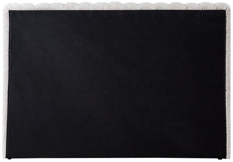 Nash Boucle Fabric Twin Bed Cream - Gate FurnitureTwin Bed