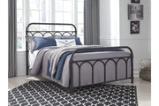 Nashburg Black Full Metal Bed - Gate FurnitureFull Bed