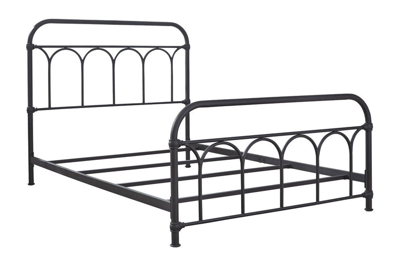 Nashburg Black Full Metal Bed - Gate FurnitureFull Bed