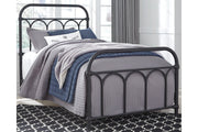Nashburg Black Twin Metal Bed - Gate FurnitureTwin Bed