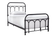 Nashburg Black Twin Metal Bed - Gate FurnitureTwin Bed