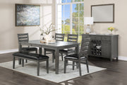 Nashua Gray Dining Set - Gate FurnitureDining Room Set