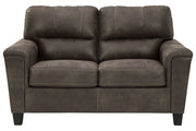 Navi Smoke Loveseat - Gate FurnitureLoveseat