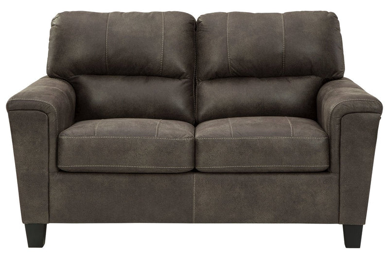 Navi Smoke Loveseat - Gate FurnitureLoveseat