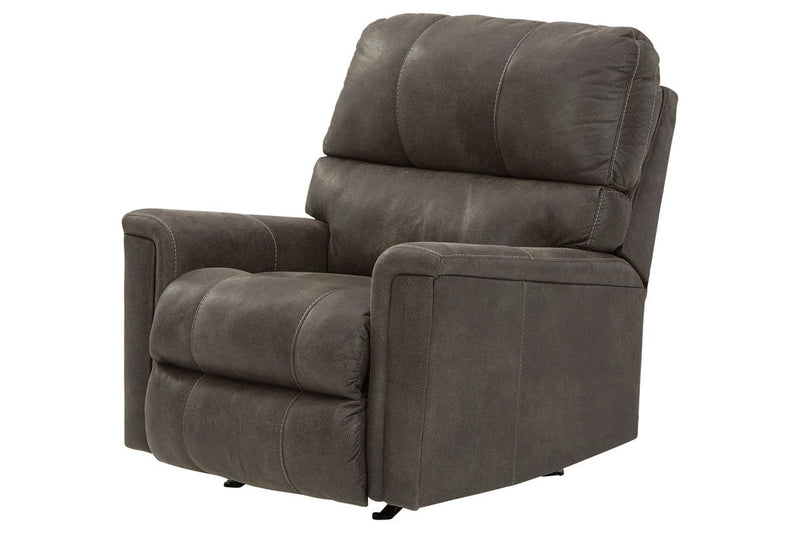 Navi Smoke Recliner - Gate FurnitureRecliner