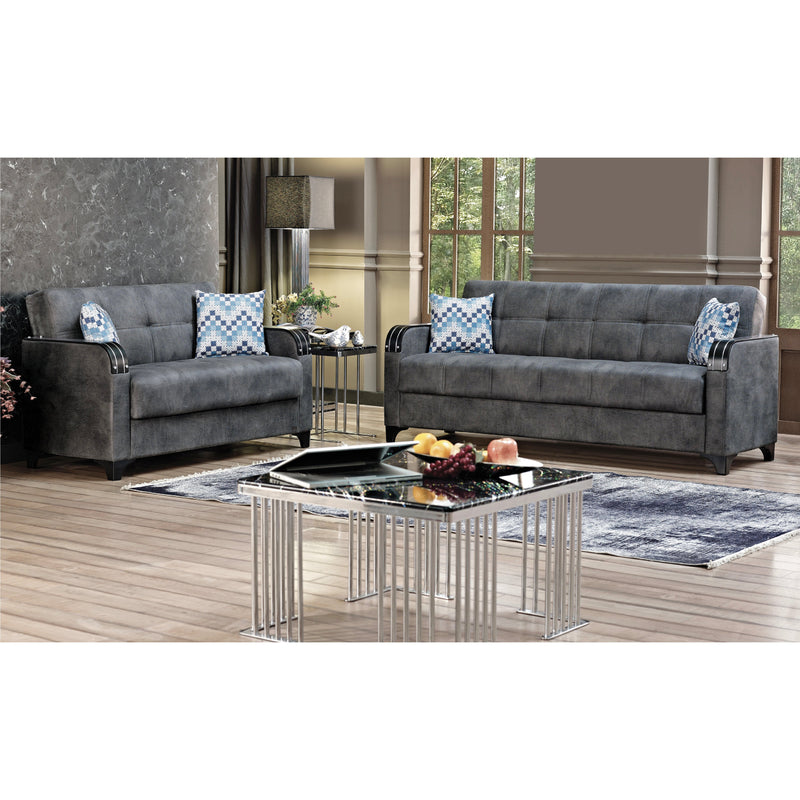 Nebraska 85 in. Convertible Sleeper Sofa in Gray with Storage - Gate FurnitureSleeper Sofa