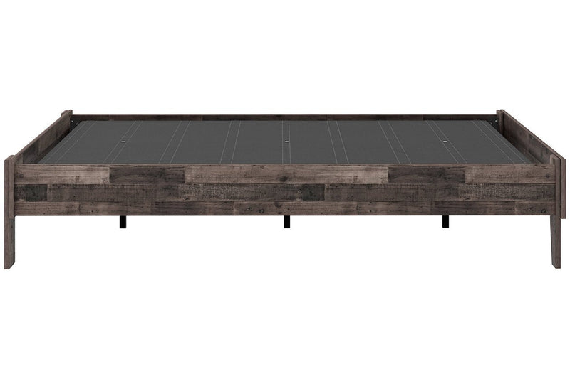 Neilsville Multi Gray Full Platform Bed - Gate FurnitureFull Bed