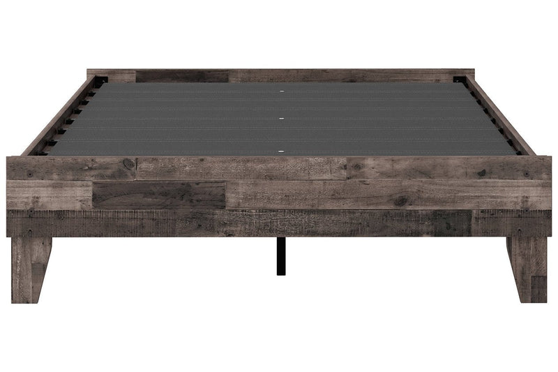 Neilsville Multi Gray Full Platform Bed - Gate FurnitureFull Bed