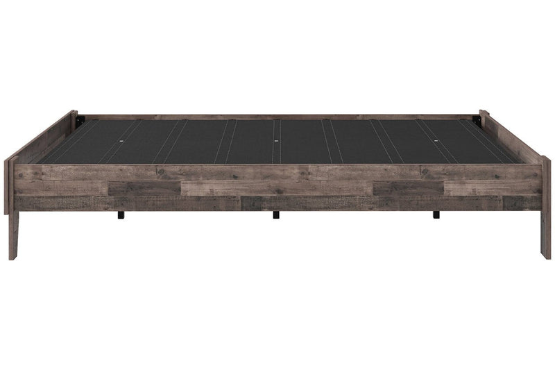Neilsville Multi Gray Queen Platform Bed - Gate FurnitureQueen Bed