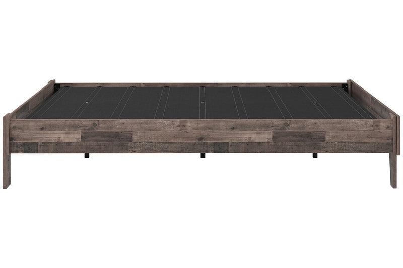 Neilsville Multi Gray Queen Platform Bed - Gate FurnitureQueen Bed