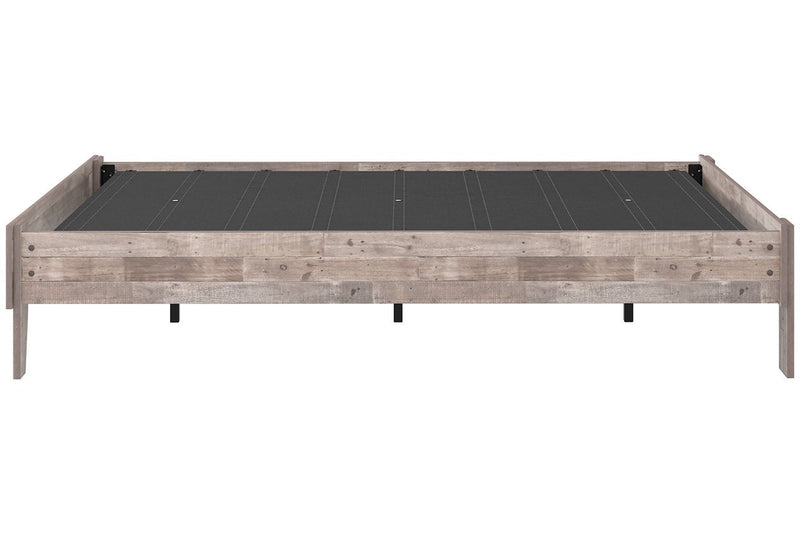 Neilsville Whitewash Full Platform Bed - Gate FurnitureFull Bed