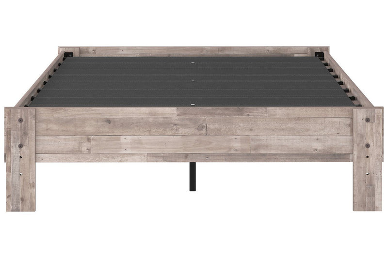 Neilsville Whitewash Full Platform Bed - Gate FurnitureFull Bed