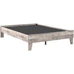 Neilsville Whitewash Full Platform Bed - Gate FurnitureFull Bed