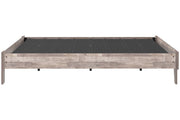 Neilsville Whitewash Queen Platform Bed - Gate FurnitureQueen Bed