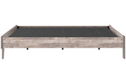 Neilsville Whitewash Queen Platform Bed - Gate FurnitureQueen Bed