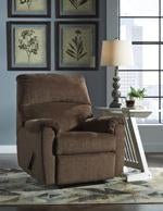 Nerviano Chocolate Recliner - Gate FurnitureRecliner