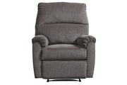 Nerviano Gray Recliner - Gate FurnitureRecliner